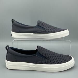 NEW Sperry Women’s Crest Twin Gore Perforated Slip on Sneaker Navy Size 9